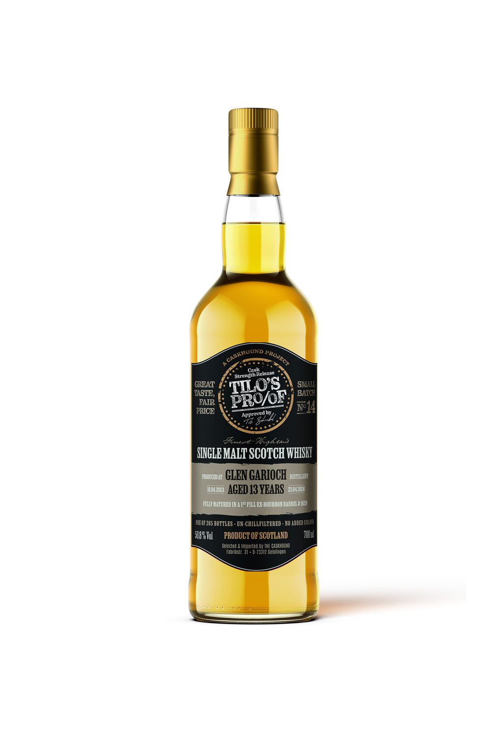 Glen Garioch - 13 Jahre - 1. Fill Bourbon Barrel - 50,8% - Caskhound Glen Garioch - 13 Jahre - 1. Fill Bourbon Barrel - 50,8% - Caskhound