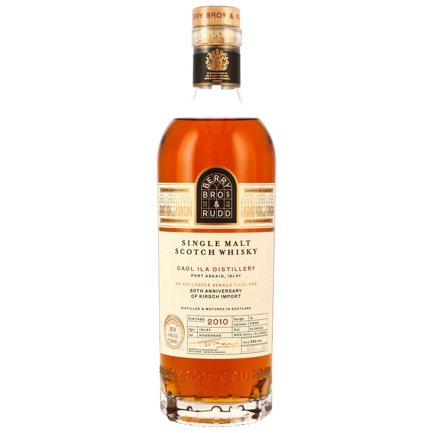 Caol Ila - 2010/2026 - 15 Jahre - Oloroso Sherry Cask Finish #318381 - 56,6% - Berry Bros Caol Ila - 2010/2026 - 15 Jahre - Oloroso Sherry Cask Finish #318381 - 56,6% - Berry Bros
