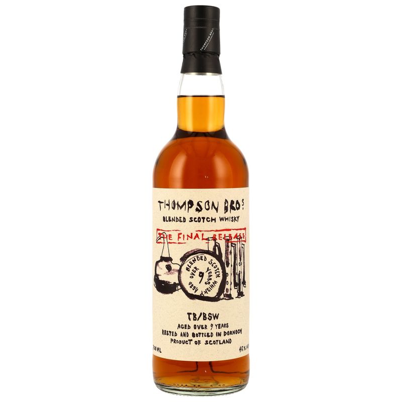 TB/BSW Blended Scotch Whisky - 9 Jahre - Final Release - Thompson Bros. TB/BSW Blended Scotch Whisky - 9 Jahre - Final Release - Thompson Bros.