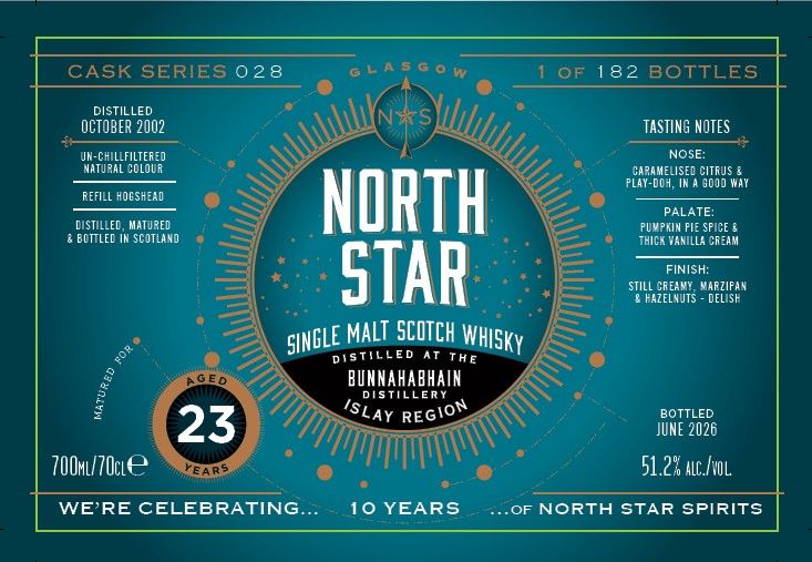 Bunnahabhain - 23Jahre - 2002/2026 - Ref. Hogshead - 51,2% - North Star Bunnahabhain - 23Jahre - 2002/2026 - Ref. Hogshead - 51,2% - North Star