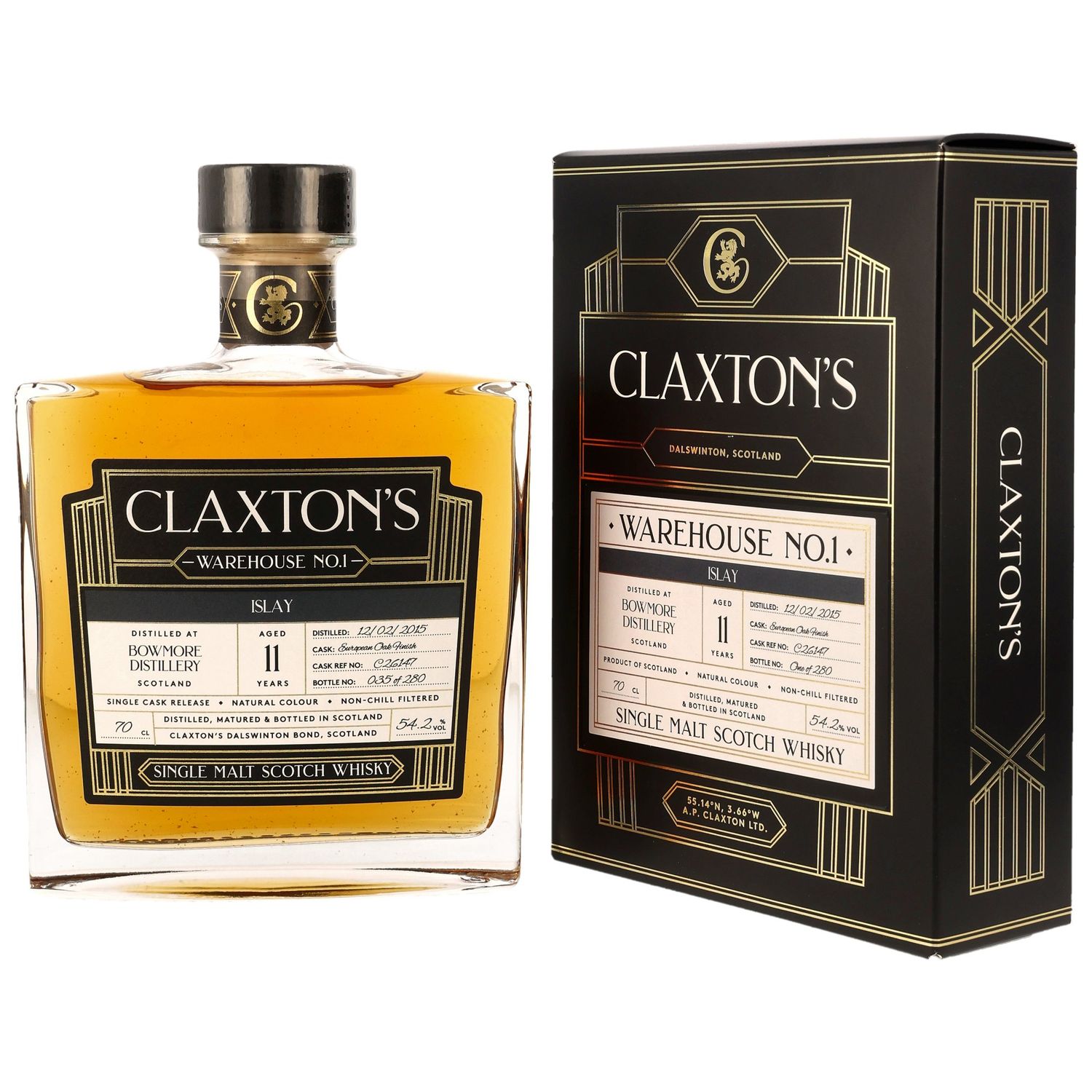 Bowmore - 2015/2026 - 11 Jahre - Single Malt Scotch Whisky - European Oak Cask Finish #C26147 - Claxton's - 54,2% - Bowmore - 2015/2026 - 11 Jahre - Single Malt Scotch Whisky - European Oak Cask Finish #C26147 - Claxton's - 54,2% -