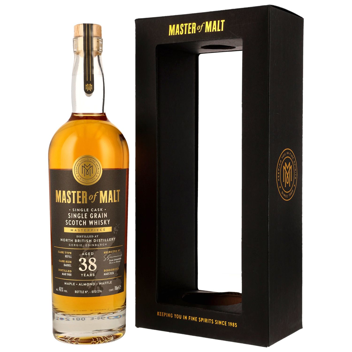 North British - 1988/2026 - 38 Jahre - Refill Hogshead - Master of Malt - 46,1% North British - 1988/2026 - 38 Jahre - Refill Hogshead - Master of Malt - 46,1%