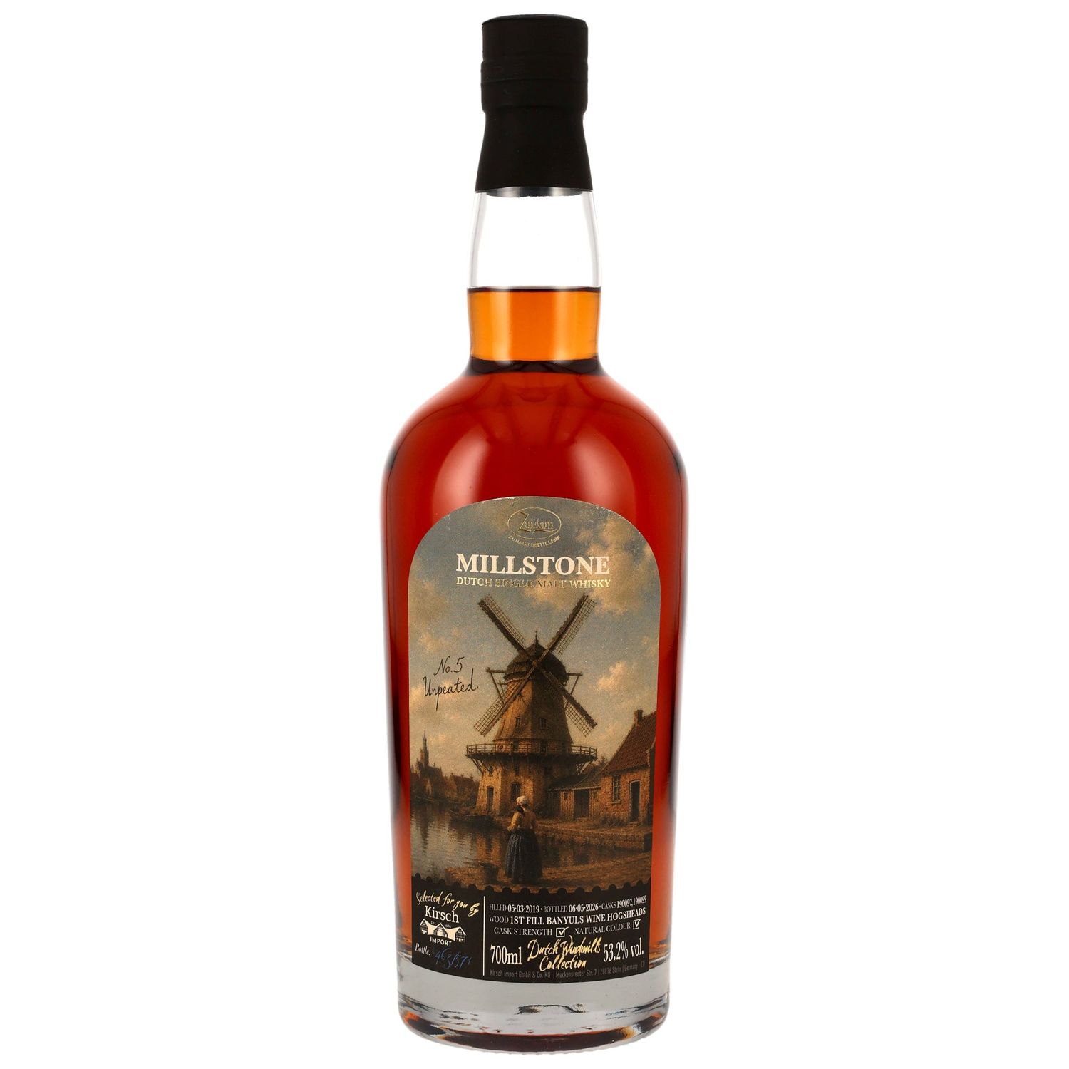 Millstone - 2019/2026 - 7 Jahre - Unpeated - 1st Fill Banyuls Casks - Windmill Collection No.5 - 53,2% Millstone - 2019/2026 - 7 Jahre - Unpeated - 1st Fill Banyuls Casks - Windmill Collection No.5 - 53,2%