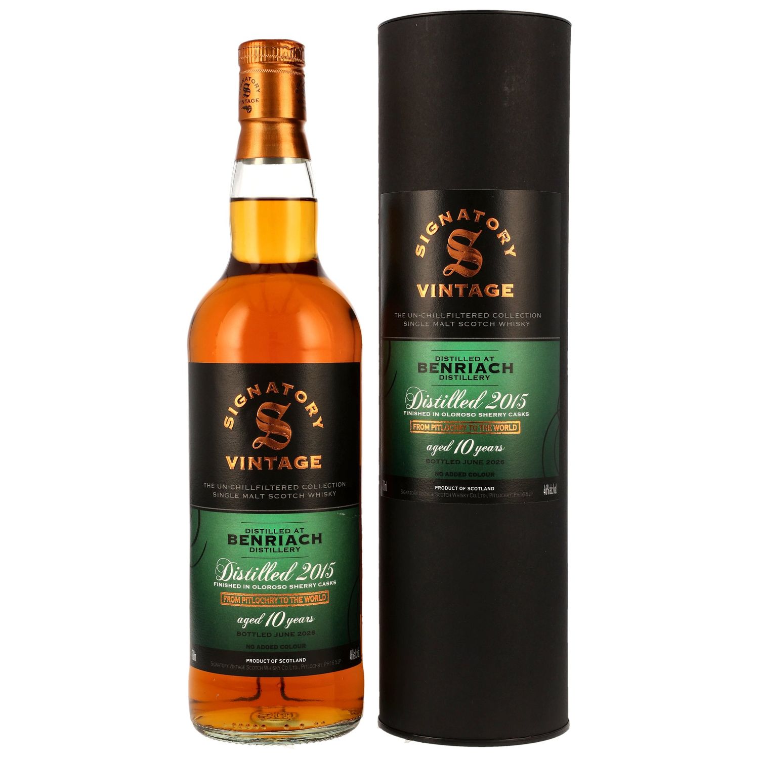Benriach - 2015/2026 - 10 Jahre - Oloroso Sherry Casks Finish - Sig un-chill - 46% Benriach - 2015/2026 - 10 Jahre - Oloroso Sherry Casks Finish - Sig un-chill - 46%
