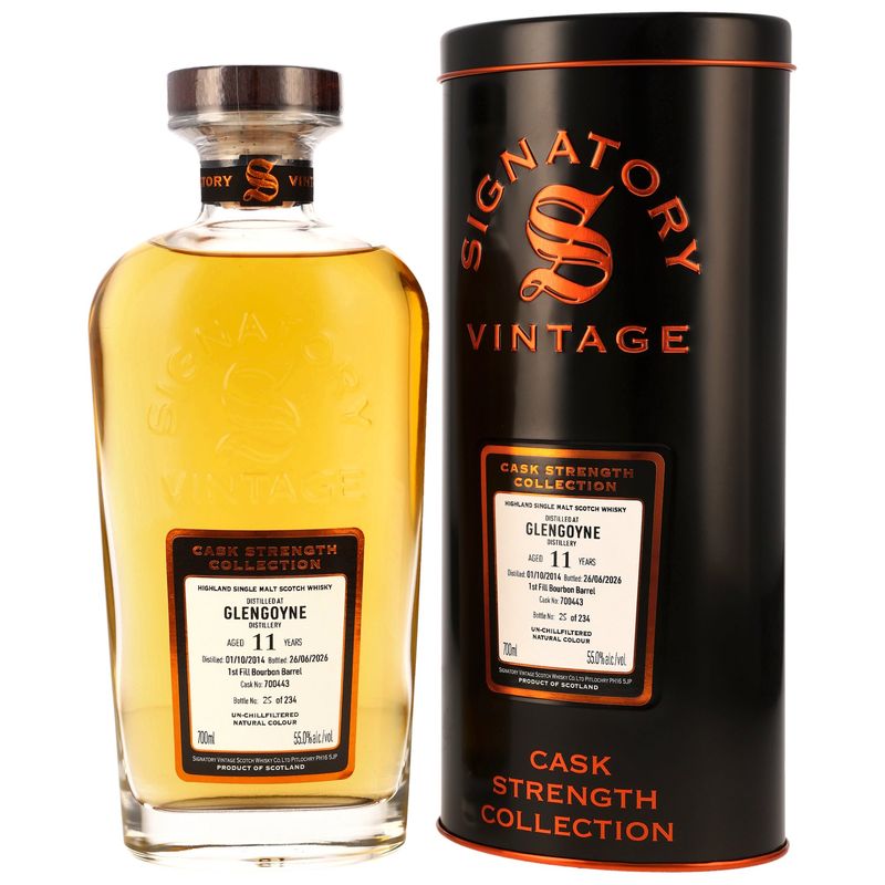 Glengoyne - 2014/2026 - 11 Jahre - 1st Fill Bourbon Barrel #700443 - Sig CS - 55,0% Glengoyne - 2014/2026 - 11 Jahre - 1st Fill Bourbon Barrel #700443 - Sig CS - 55,0%