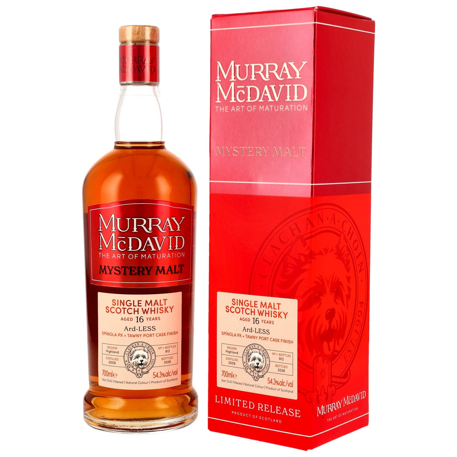 Ard-LESS - 2009/2026 - 16 Jahre - PX + Tawny Port - Murray McDavid - 54,3% Ard-LESS - 2009/2026 - 16 Jahre - PX + Tawny Port - Murray McDavid - 54,3%