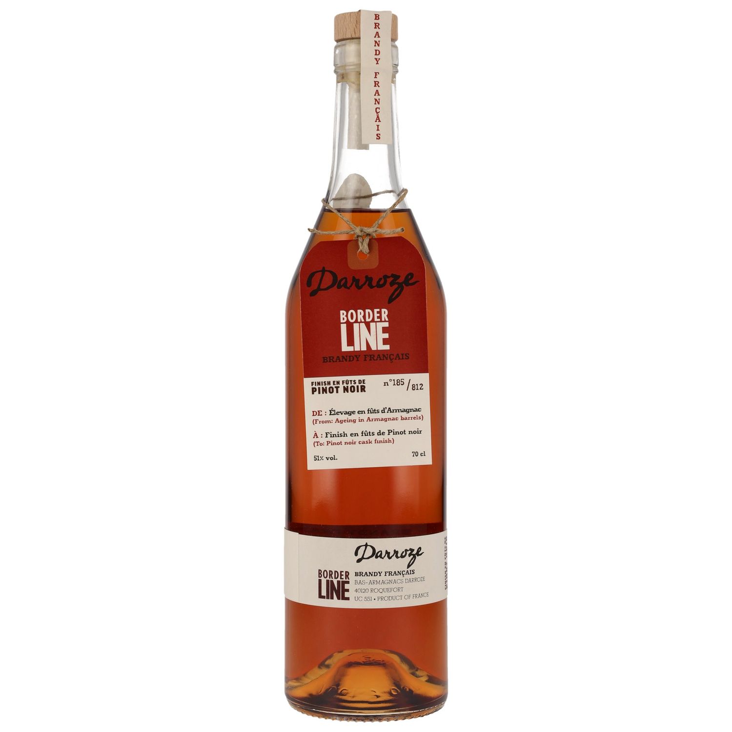 Borderline Brandy Français Pinot Noir Finish - Armagnac Darroze - 51% Borderline Brandy Français Pinot Noir Finish - Armagnac Darroze - 51%