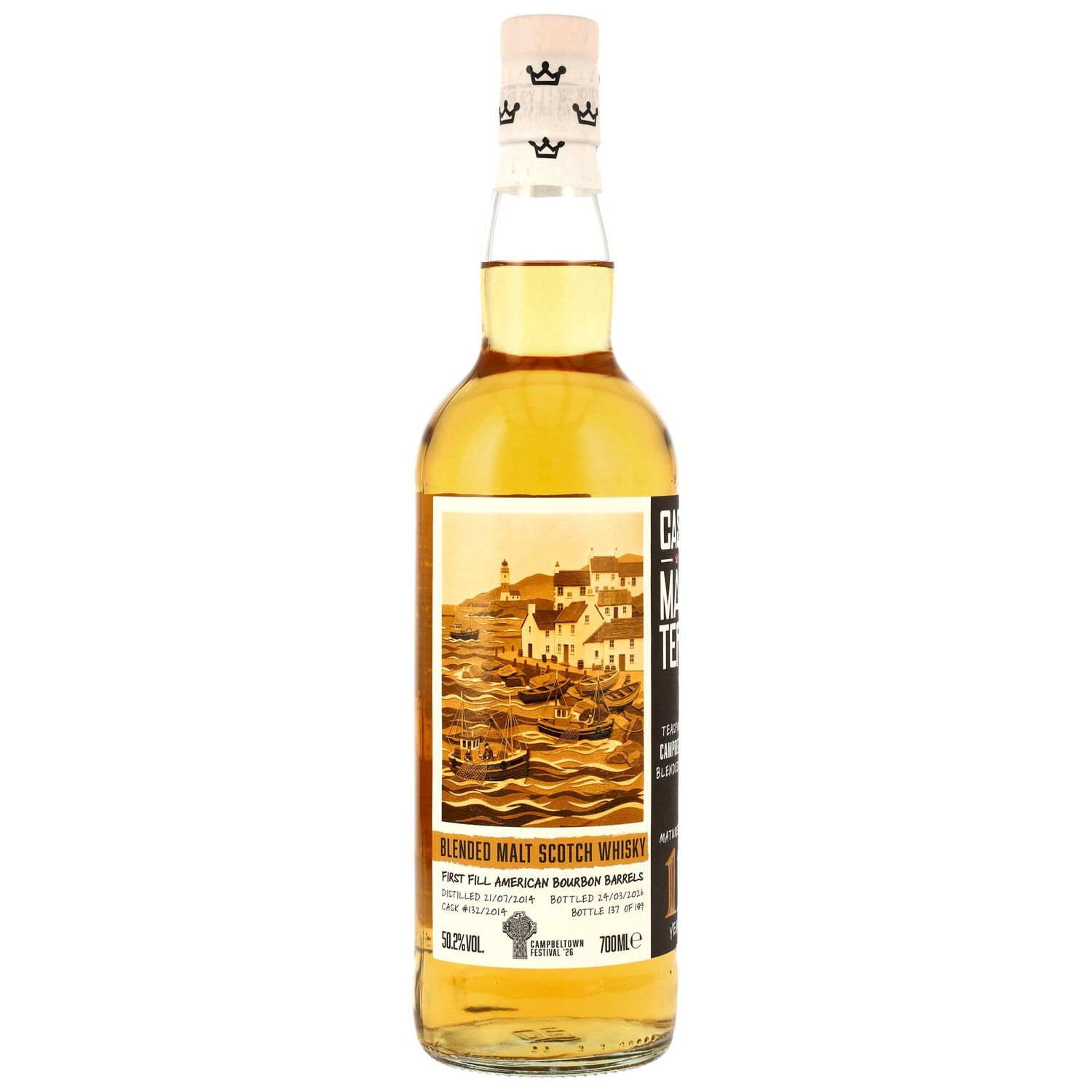 Campbeltown - 2014/2026 - 11 Jahre - 1st Fill Bourbon Barrels #132/2014 - Cask Masters - Brave New Spirits - 50,2% Campbeltown - 2014/2026 - 11 Jahre - 1st Fill Bourbon Barrels #132/2014 - Cask Masters - Brave New Spirits - 50,2%