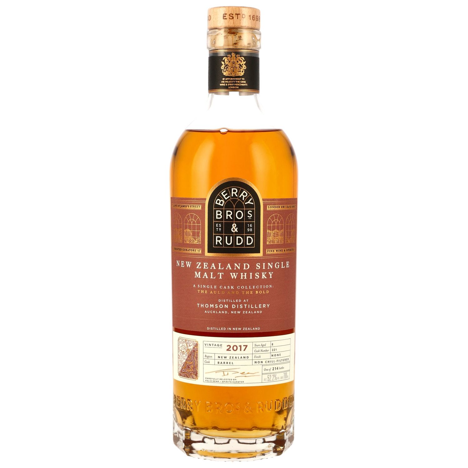 Thomson - 2017 - 8 Jahre - Barrel #221 The Auld & The Bold (Berry Bros & Rudd) - 52,2% Thomson - 2017 - 8 Jahre - Barrel #221 The Auld & The Bold (Berry Bros & Rudd) - 52,2%