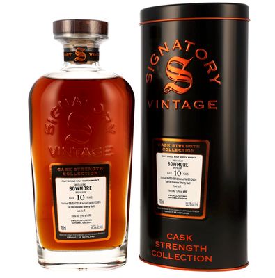 Bowmore - 2016/2026 - 10 Jahre - 1st Fill Oloroso Sherry Butt #1 - Sig CS - 56,5% Bowmore - 2016/2026 - 10 Jahre - 1st Fill Oloroso Sherry Butt #1 - Sig CS - 56,5%