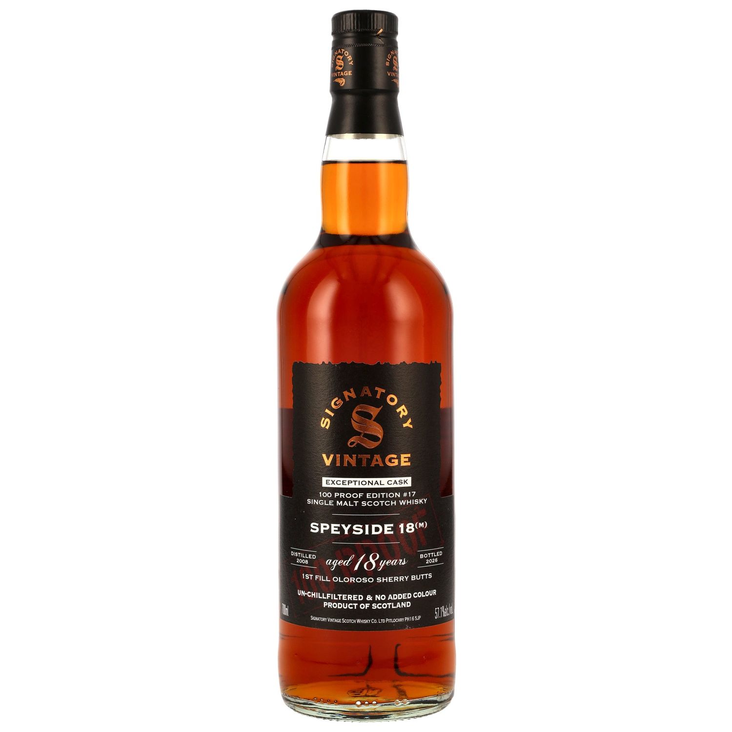 Speyside (M) - 2008/2026 - 18 Jahre - Oloroso Butts - 57,1% - Exceptional Cask #17 Speyside (M) - 2008/2026 - 18 Jahre - Oloroso Butts - 57,1% - Exceptional Cask #17