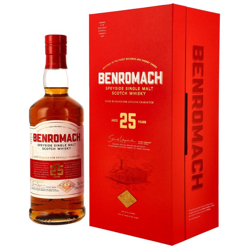 Benromach 25 Jahre - Speyside Single Malt - 46 % - Bourbon & Sherry Casks Benromach 25 Jahre - Speyside Single Malt - 46 % - Bourbon & Sherry Casks