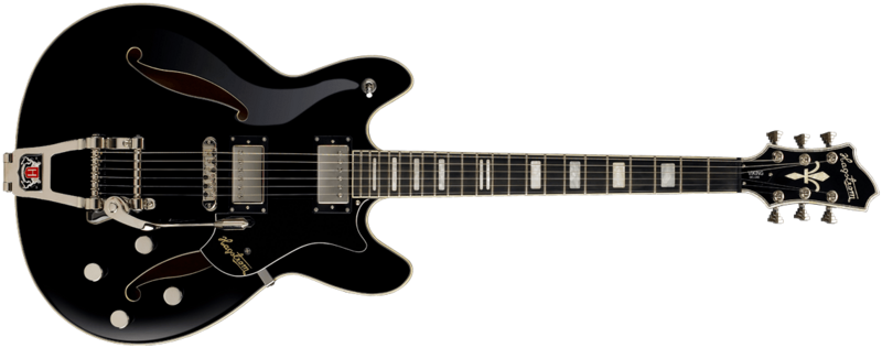 Hagstrom  TREVIDLX-BLK Tremar Viking Deluxe Electric Guitar