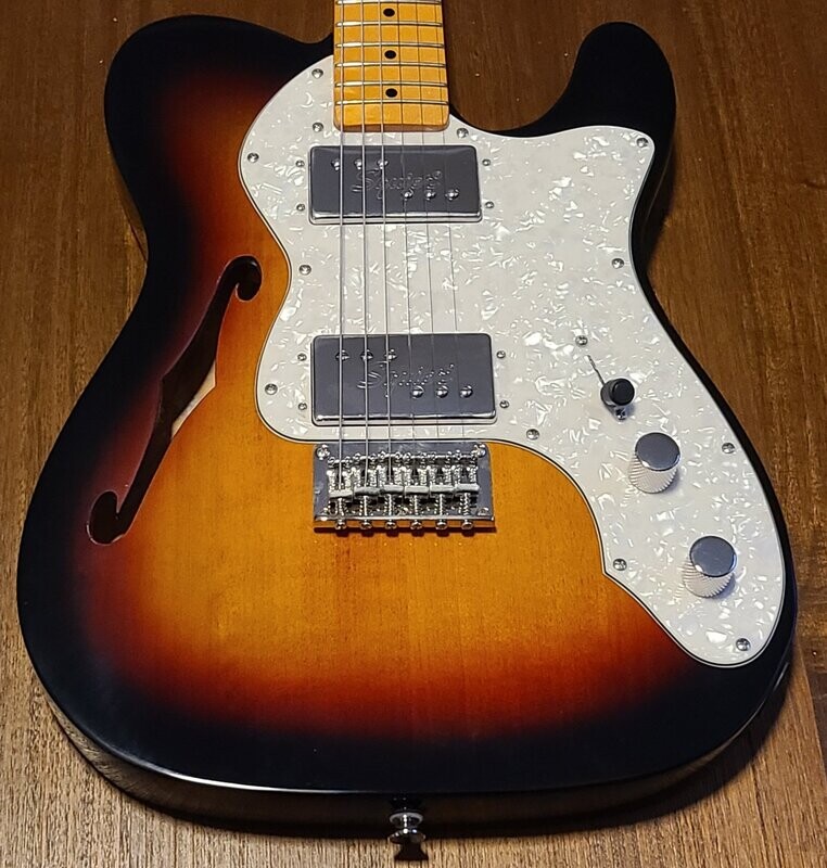 Squire Classic Vibe 70's Telecaster thinline 3 tone sunburst USED