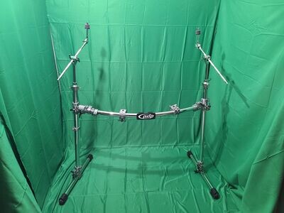 PDP Curved bar drum rack with 2 clamps plus 2 cymbal boom stands