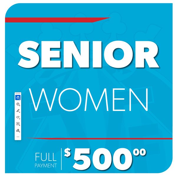 SENIOR WOMENS - REGISTRATION 2026 - Full Payment