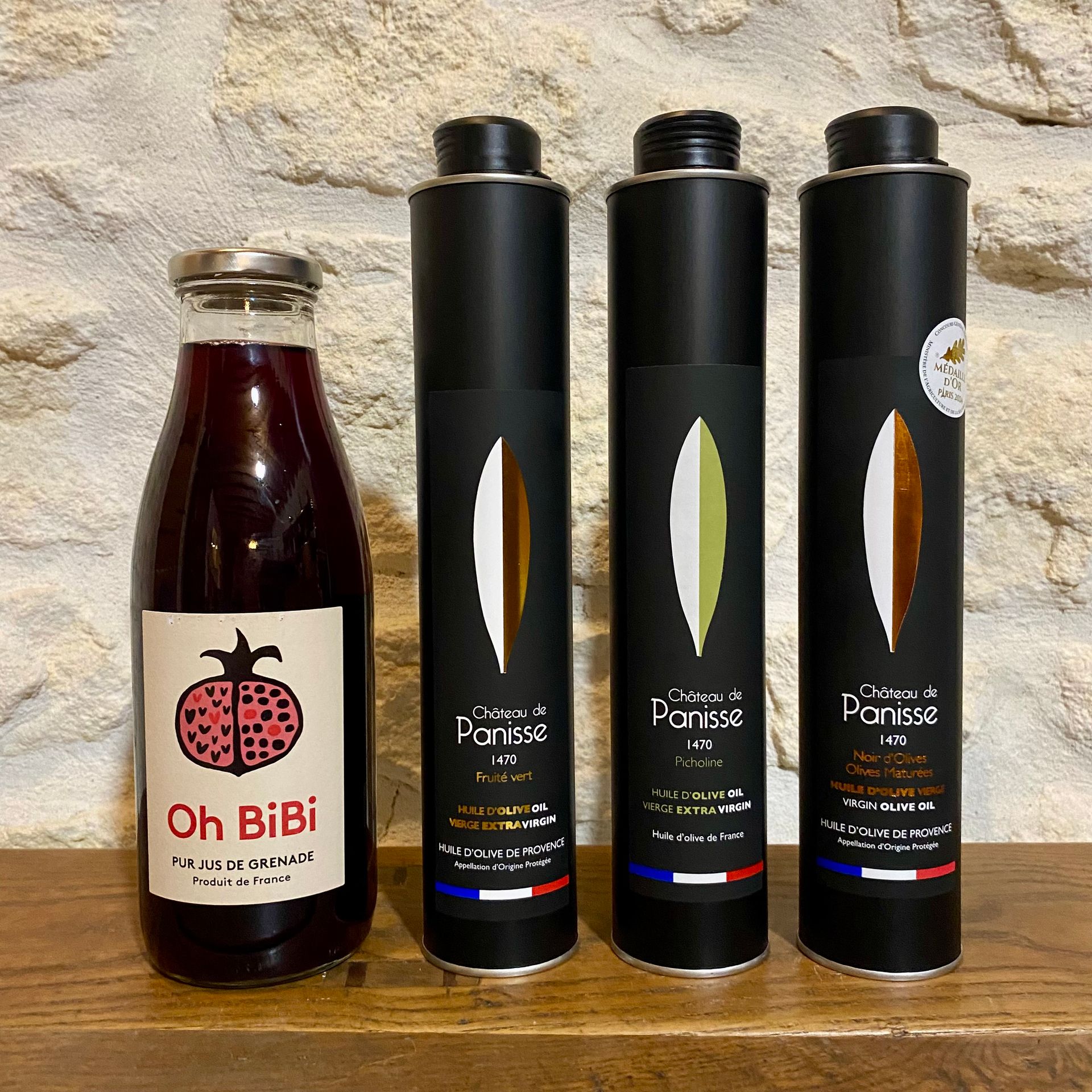 Discovery pack: 3 olive oils and pomegranate juice