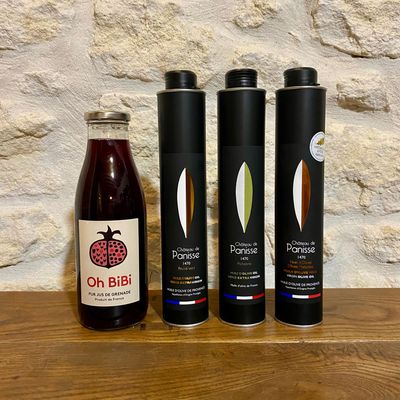 Lot découverte | 3 huiles d’olive & jus de grenade Lot découverte | 3 huiles d’olive & jus de grenade