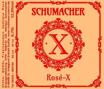 2022er Rose-x; Spätburgunder Rosé, Spätlese, trocken