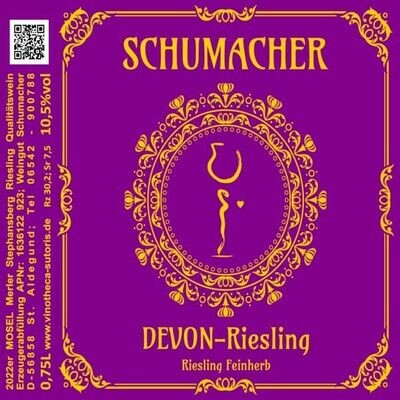 2022er DEVON - Riesling, Qualitätswein feinherb