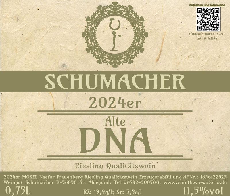2024er Alte-DNA, Riesling, Qualitätswein 2024er Alte-DNA, Riesling, Qualitätswein