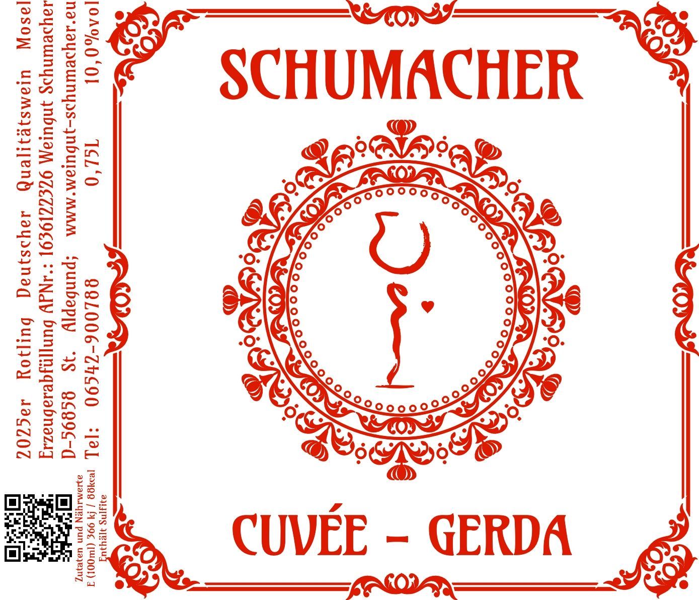 2025er Cuvée - Gerda, Rotling Qualitätswein fruchtsüß