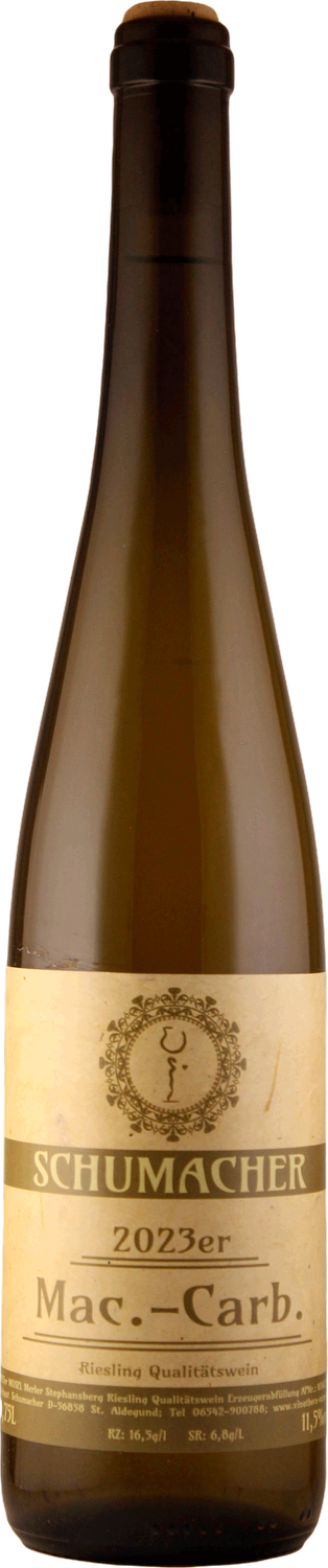 2023er Mac.-Carb.;  Qualitätswein feinherb schmeckend