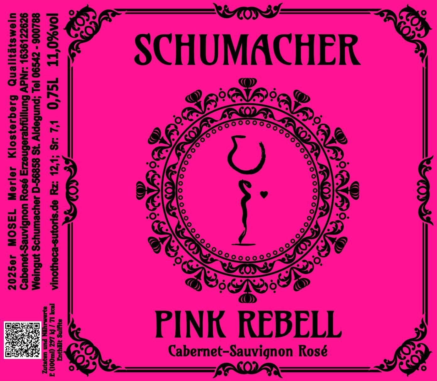 2025er PINK-REBELL, Cabernet-Sauvignon Rosé Qualitätswein