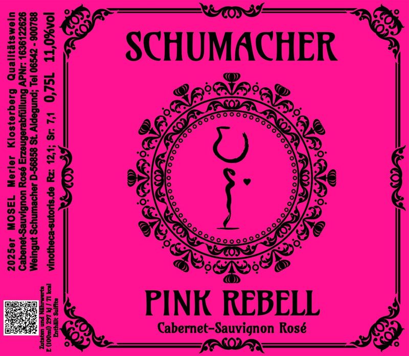 2025er PINK-REBELL, Cabernet-Sauvignon Rosé Qualitätswein