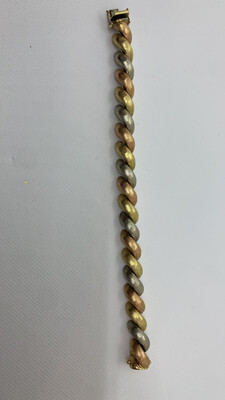 Goldarmband Tricolor 18,5cm 38,87 0,750