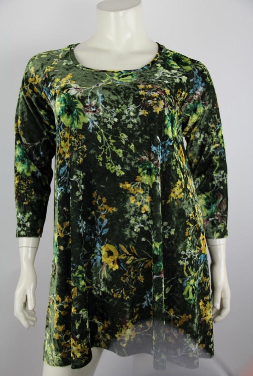 Anouk velour print