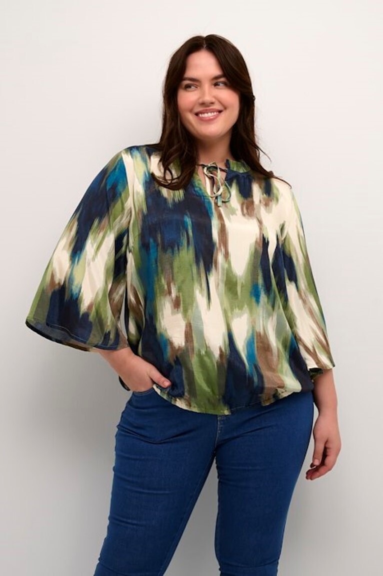 Kaffe Curve blouse groen 10581639