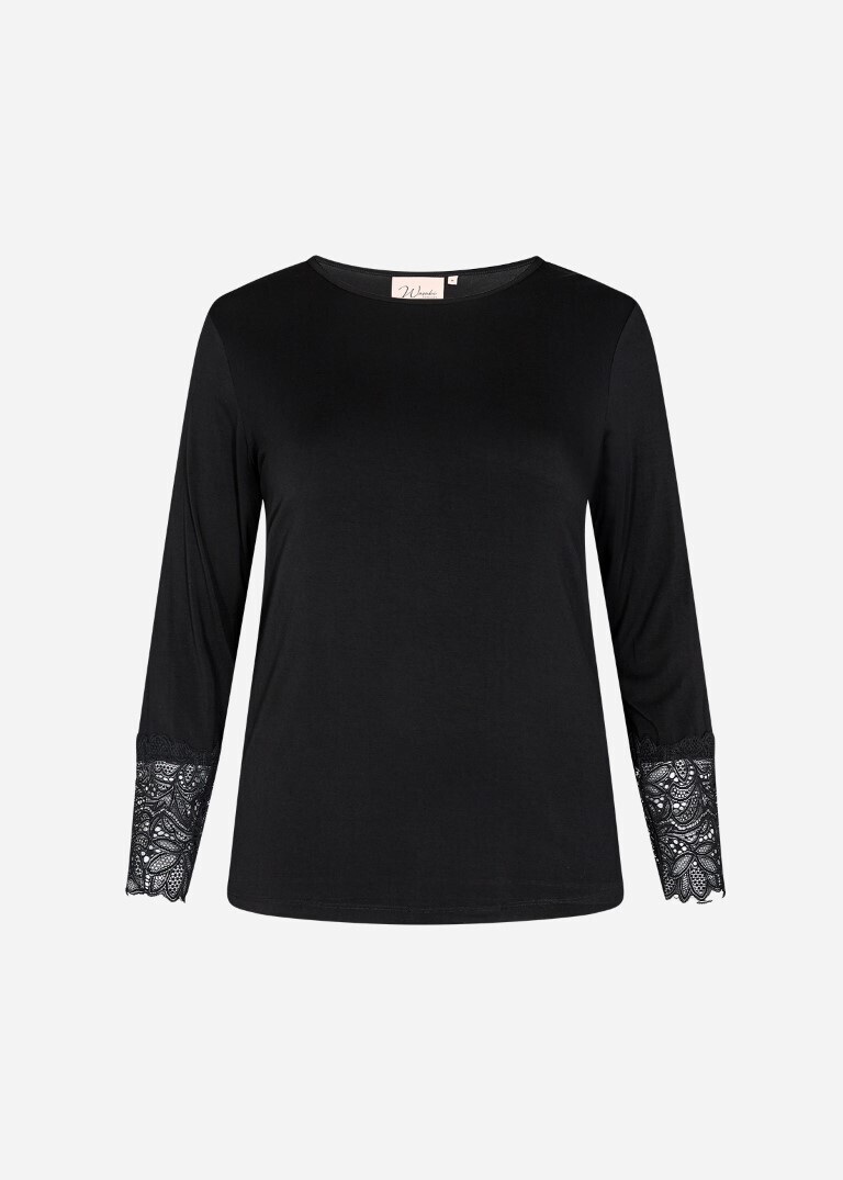 Wasabi shirt zwart W20006