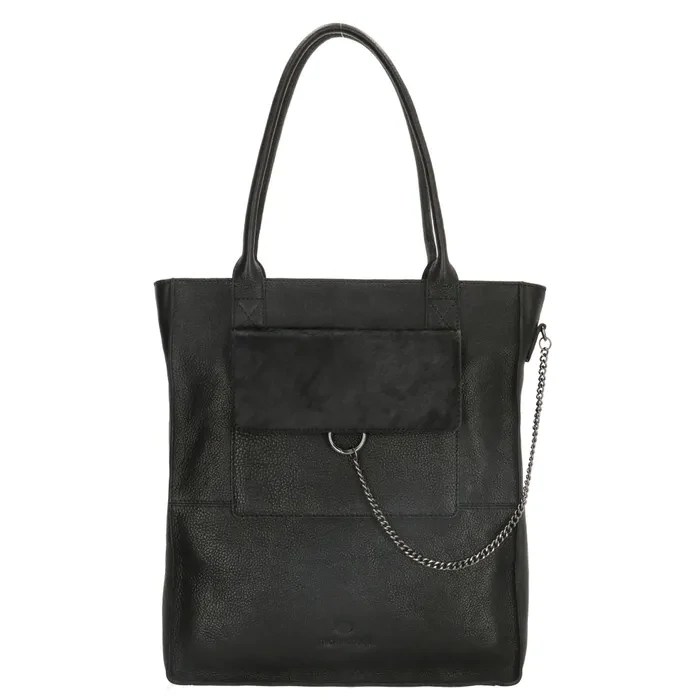 micmacbags leder tas zwart 20064001
