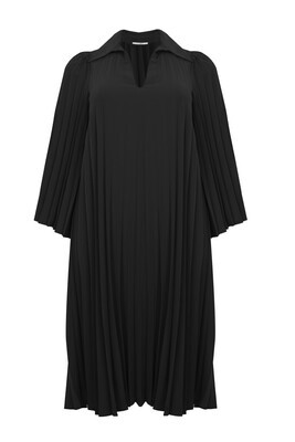 Mat jurk zwart 8001-7082