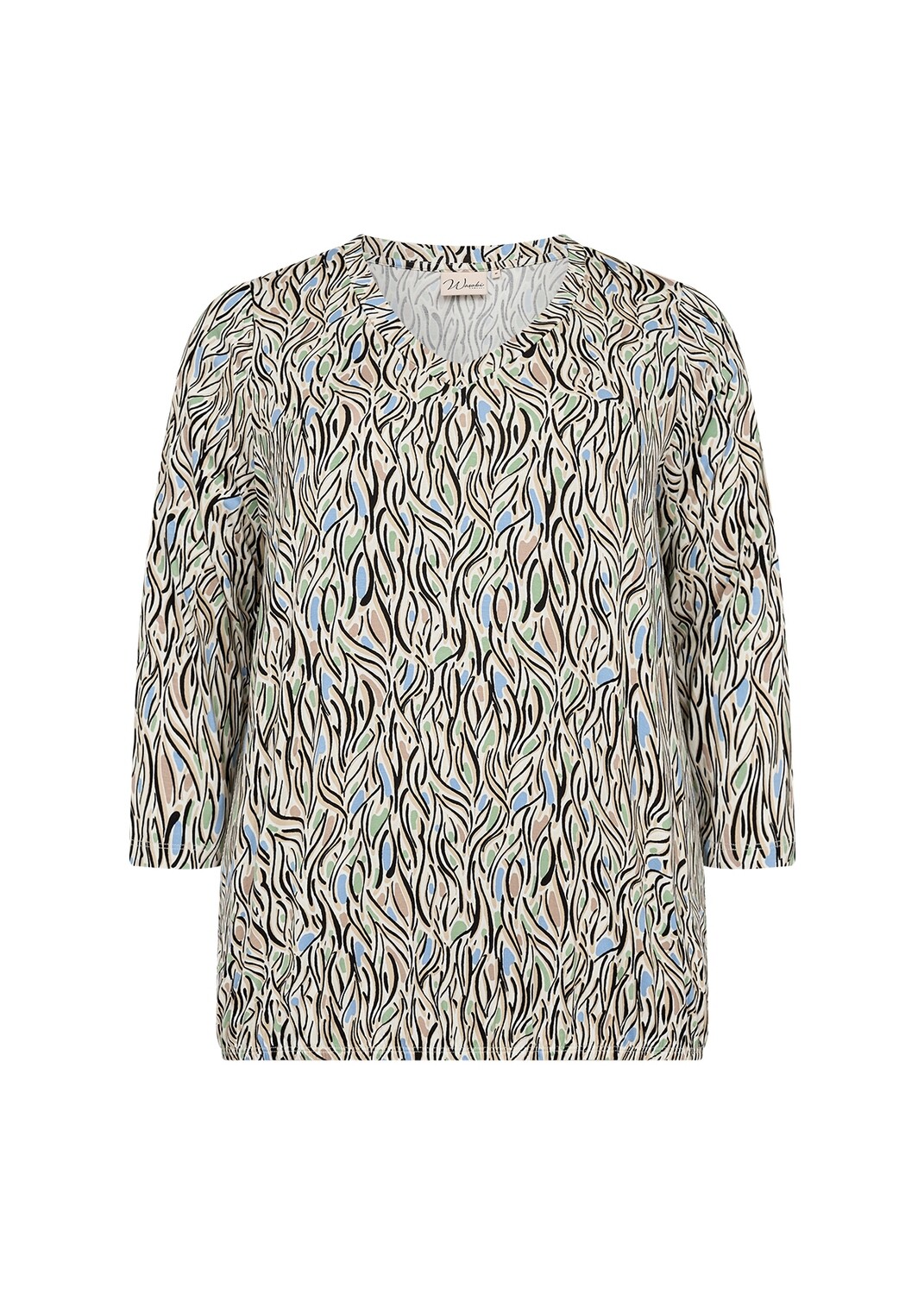 Wasabi shirt groen Calista1