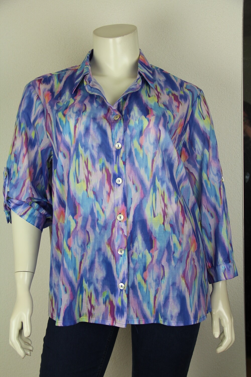 Brand blouse print 18989-4962