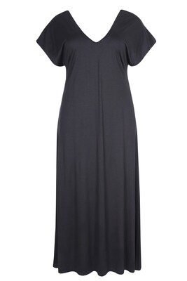 Mat jurk zwart 0000-7503C