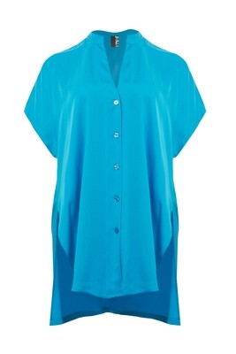 Mat shirt blauw 8101-3010