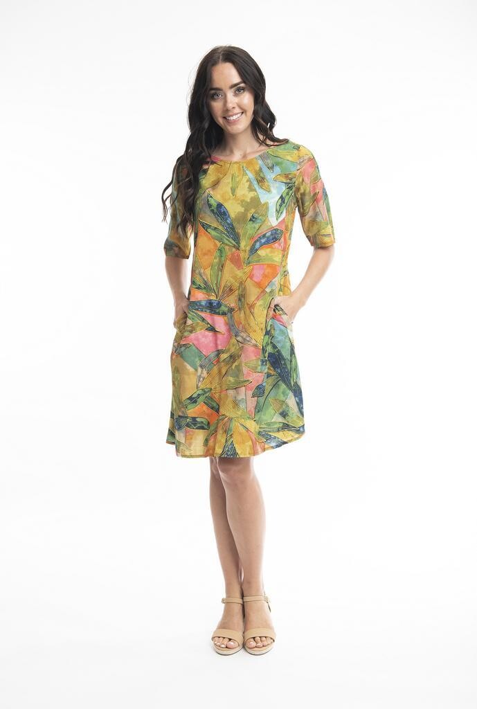 Orientique jurk print 81240, Size: 44