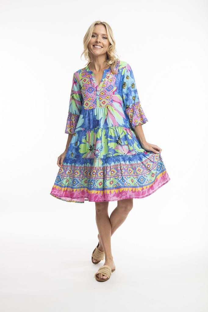 Orientique jurk print 3164, Size: 44