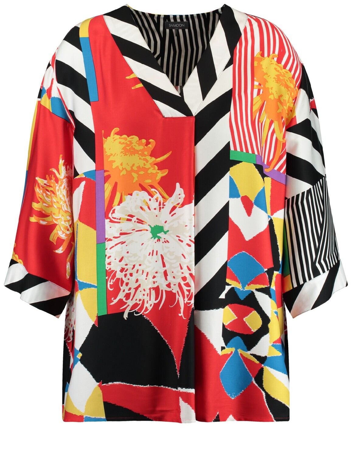 Samoon blouse print 460034-21131, Size: 44