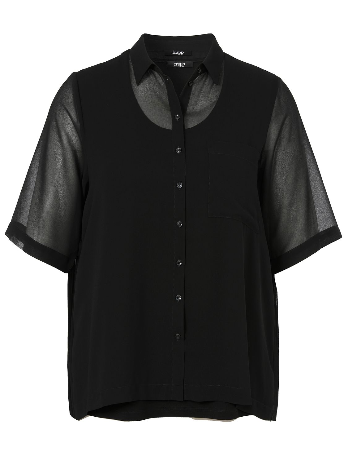 Frapp blouse zwart 2453726, Size: 44