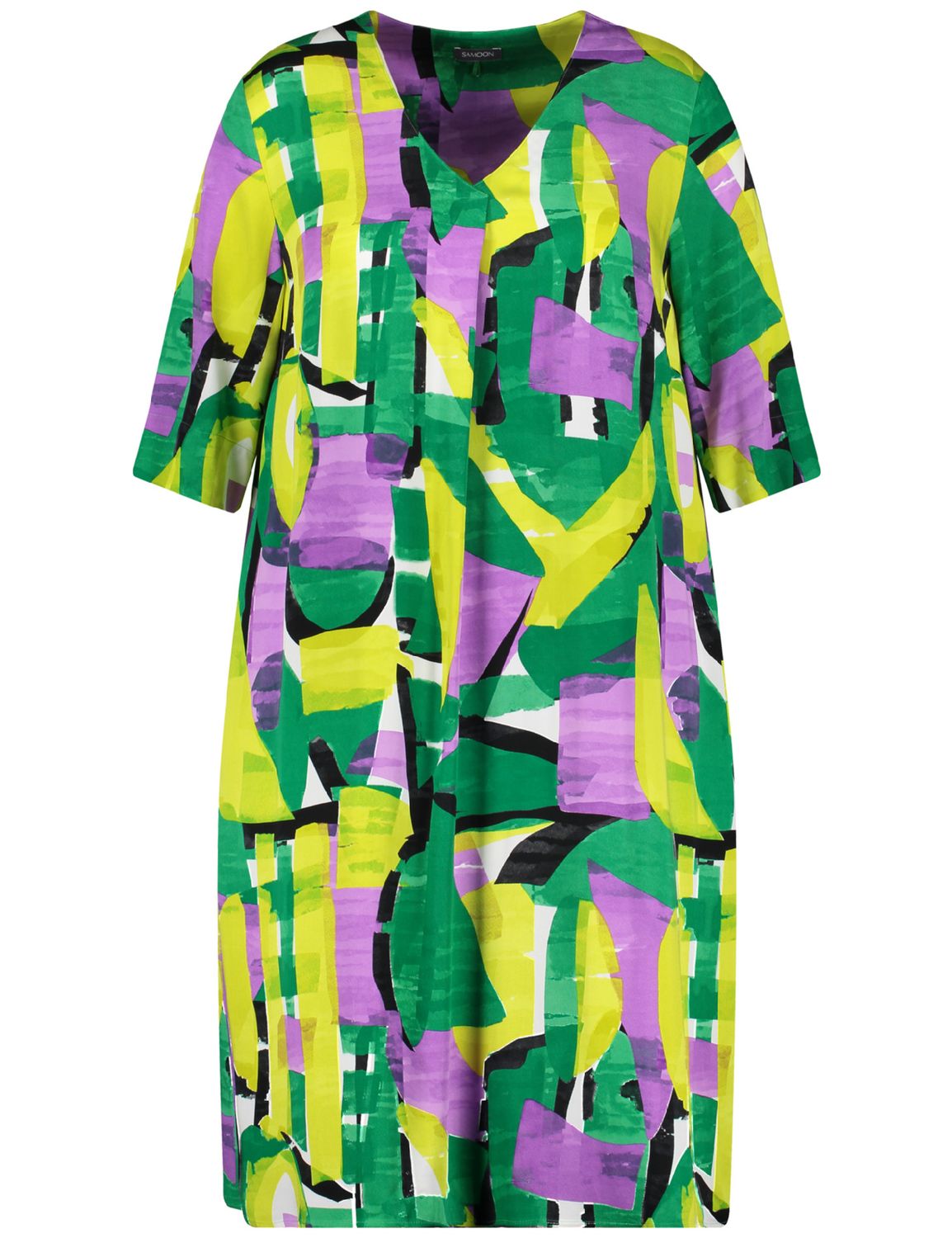 Samoon jurk print 480020-21063