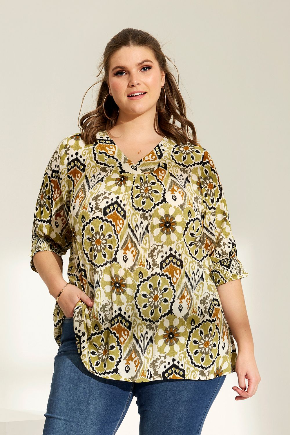 zhenzi blouse groen 200399millia
