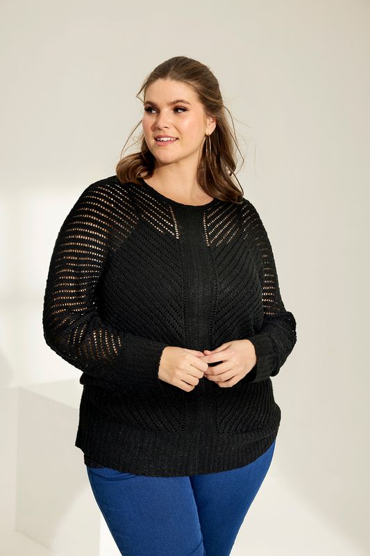 zhenzi pullover zwart Abrie352