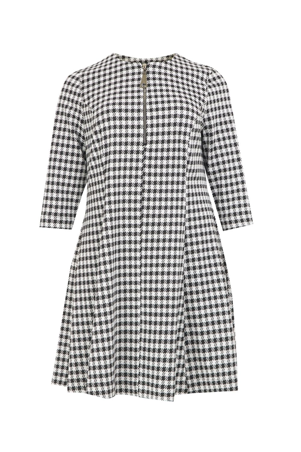 Mat jurk zwart 8201-7025