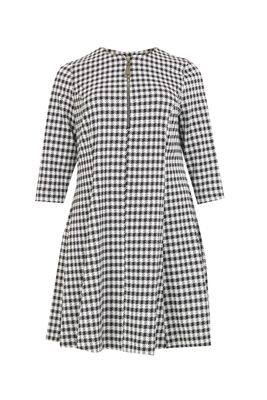 Mat jurk zwart 8201-7025