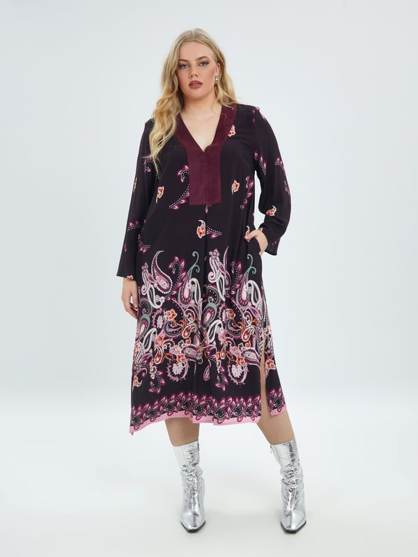 Mat jurk paars 8201-7085