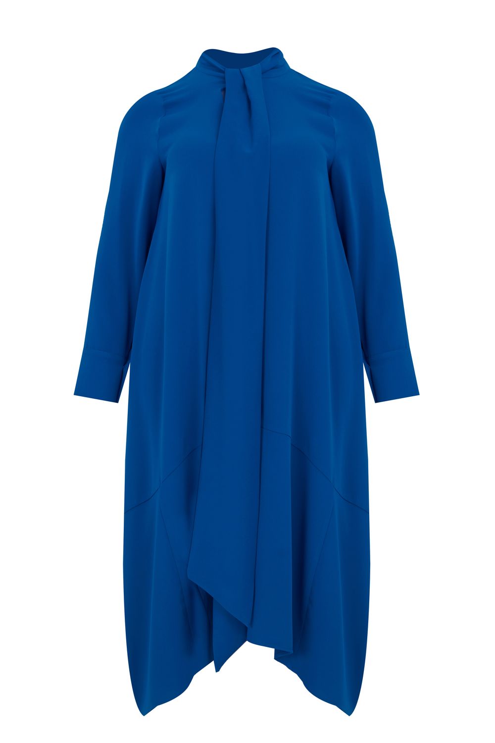 Mat jurk blauw 8201-7032